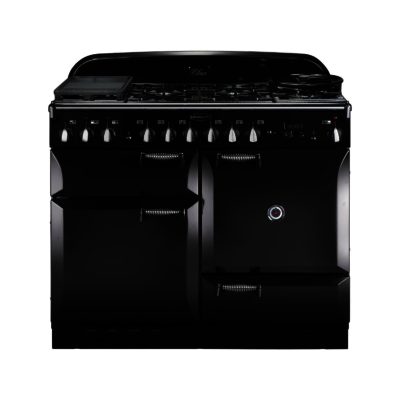 Rangemaster Elan 110cm Dual Fuel 73220 Range Cooker in Black with FSD Hob